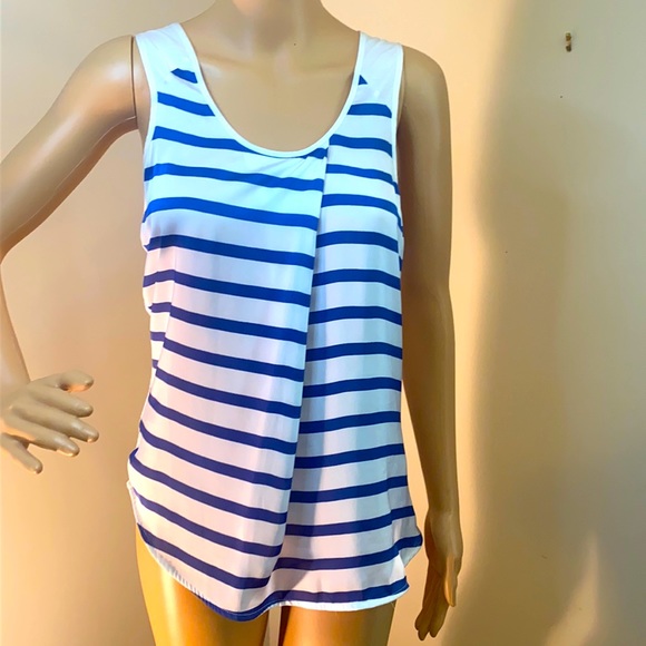 Caslon from Nordstroms blue and white tank top - Picture 1 of 3